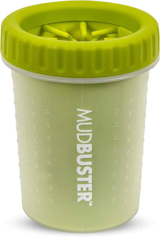 Mudbuster Portable Dog Paw Cleaner, Medium, Green, Paw Cleaner for Dogs, Premium Quality Pet Supplies and Dog Accessories